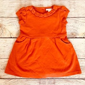 Janie and Jack 12-18m Orange Pocket Dress